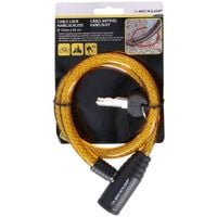 Zapięcie Rowerowe Dunlop spiralne na Klucz 1,2x65cm - Żółte