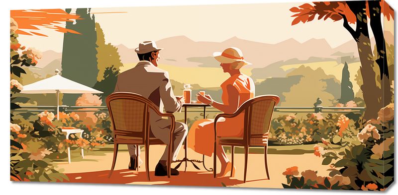 Obraz 100x50cm Retro Randka zdjęcie 1