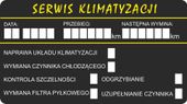 NAKLEJKI WYMIANA OLEJU serwis klimatyzacji 200 szt