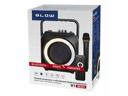 GŁOŚNIK BLUETOOTH BLOW BT800 100W MIKROFON PILOT na Arena.pl