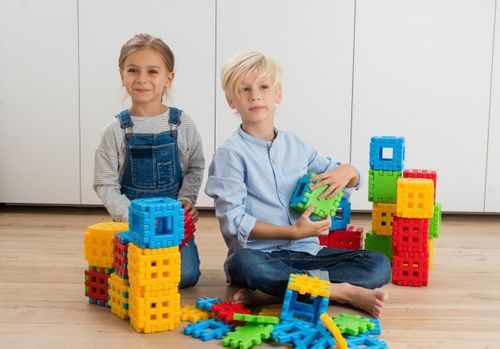 Klocki konstrukcyjne Waffle 170 Box na Arena.pl