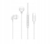 PRZEWODOWE SŁUCHAWKI DOKANAŁOWE USB-C PRZETWORNIKI 10 mm Philips TAE2146WT