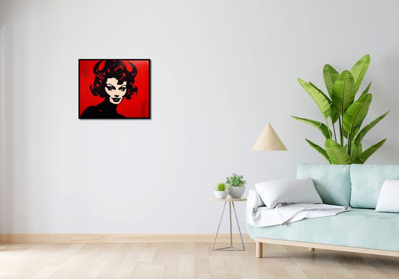 Plakat 60x50cm Czerwona Diablica zdjęcie 4