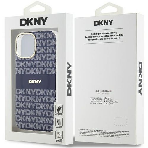 Etui DKNY do iPhone 15, iPhone 14, iPhone 13, Niebieski, MagSafe na Arena.pl