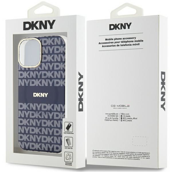 Etui DKNY do iPhone 15, iPhone 14, iPhone 13, Niebieski, MagSafe zdjęcie 8