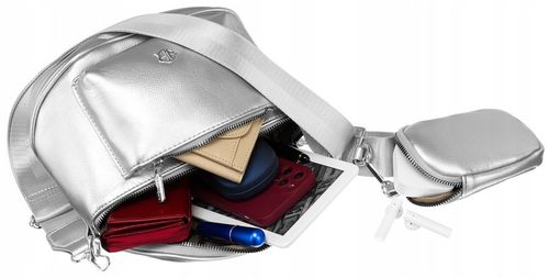 elegancka saszetka damska na ramię wykonana ze skóry ekologicznej - rovicky na Arena.pl