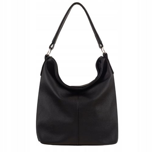 CZARNA TOREBKA SKÓRA NATURALNA WOREK SHOPPER A4 KLASYCZNA TORBA SKÓRZANA na Arena.pl