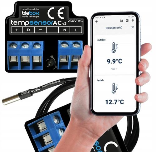 Czujnik temperatury tempSensorAC 230V BLEBOX WiFi na Arena.pl