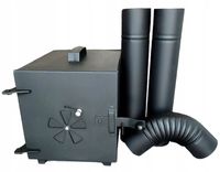 PALENISKO MAX DO WĘDZARNI 2RURY KOLANO ZESTAW XXXL