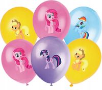 ZESTAW BALONÓW Z NADRUKIEM KUCYKI PONY DEKORACJA URODZINOWA KONIKI