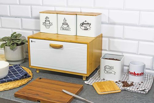 chlebak pojemnik bambusowy na pieczywo 4253 na Arena.pl