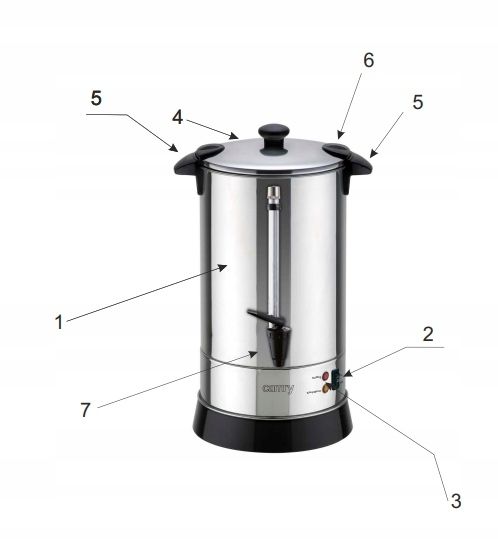 Warnik Do Wody Podgrzewacz Wina Piwa 20L 1650W zdjęcie 11