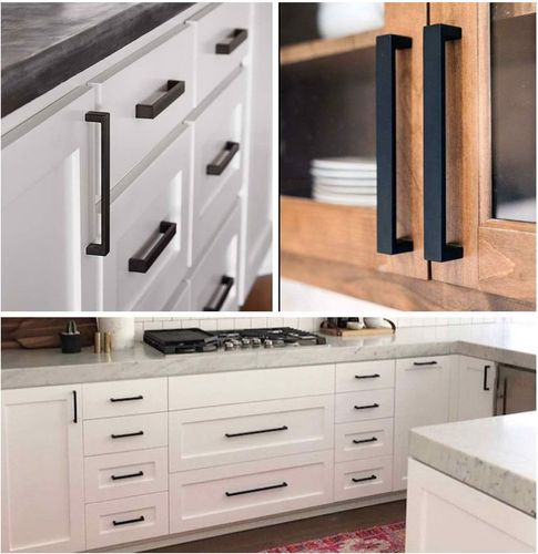 Uchwyty Relingi Drążki do Mebli Szafek Czarne x10 na Arena.pl