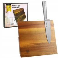STOJAK MAGNETYCZNY BLOK NA NOŻE KUCHENNE UNIWERSALNY DREWNIANY NOWOCZESNY