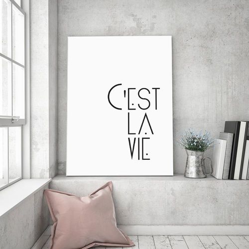 Obraz na płótnie – Canvas, c'est la vie 40x60 na Arena.pl