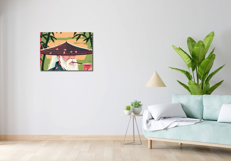 Obraz 70x50cm Starszy Dziadzio zdjęcie 2