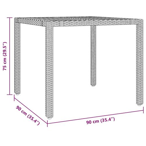 5-cz. zestaw ogrodowych mebli bistro z poduszkami, czarny na Arena.pl