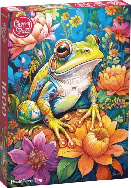 Puzzle 1000 CherryPazzi Flower Power Frog 31100 zdjęcie 1