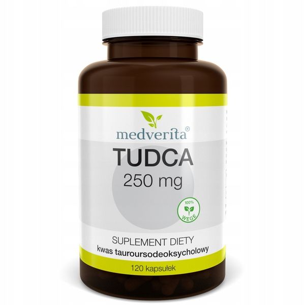 TUDCA 250mg kwas tauroursodeoksycholowy - 120 kaps zdjęcie 1