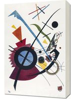Obraz 40x60cm Fiolet,  Wassily Kandinsky Vintage do Salonu
