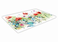 SZKLANA DESKA KUCHENNA 30x20 154a Akwarelowa  łąka