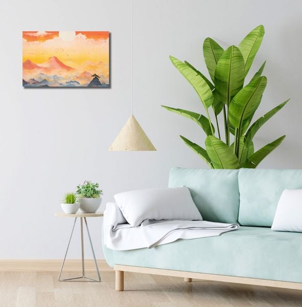 Obraz 50x30cm Świt nad Krainą Ciszych Gór zdjęcie 2
