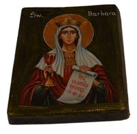 Ikona Święta Barbara patronka górników