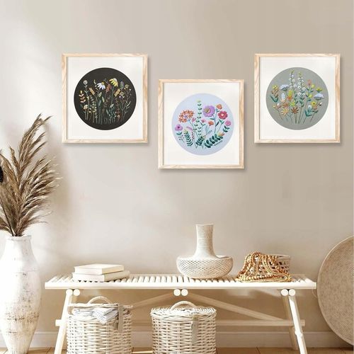 ZESTAW DO HAFTOWANIA 3 SZT HAFT DIY 16x IGŁA OBRĘCZ 20 CM WZORY VIDEO na Arena.pl