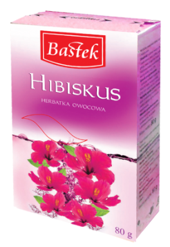 BASTEK HERBATA LIŚCIASTA 80G HIBISKUS zdjęcie 1