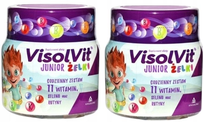 Visolvit Junior żelki - WITAMINY DLA DZIECI 2x50 sztuk + FOREMKI GRATIS! zdjęcie 2
