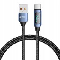 Tech-Protect UltraBoost LED Kabel USB-C 66W 100cm Niebieski