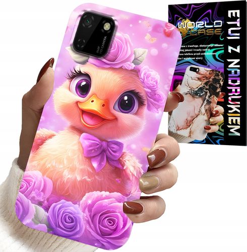 ETUI DO HUAWEI Y5P - SŁODKA KACZUCHA, KACZKA NA RÓŻOWYM TLE na Arena.pl