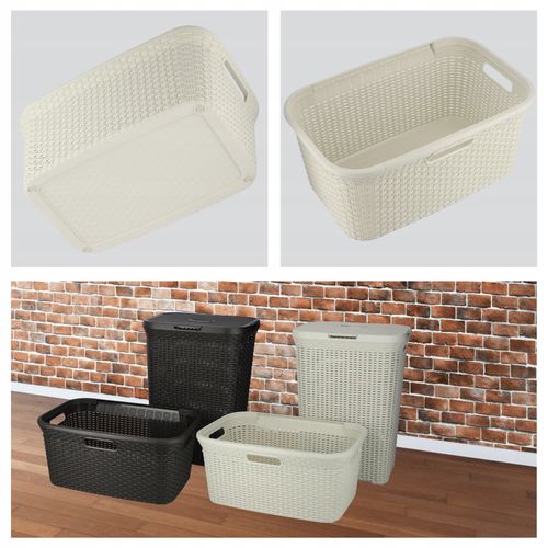 Curver 189207 kosz na bieliznę Natural Style, 60L na Arena.pl