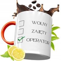 Kubek Pomarańczowy Dla Operatora Prezent Z Nadrukiem Ze Zdjęciem