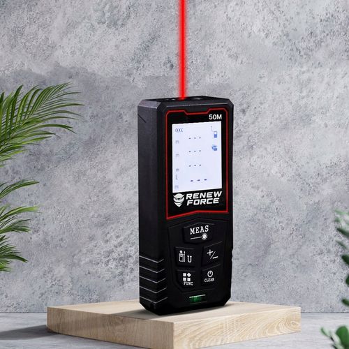 Dalmierz Laserowy MIERNIK ODLEGŁOŚCI Cyfrowy 50M Poziomica ORYGINALNY na Arena.pl