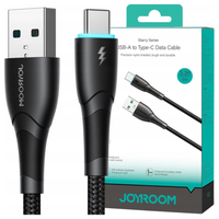kabel joyroom sa32-ac3 starry usb do usb-c, 3a, 1m czarny