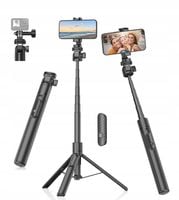 GAHENWO Statyw Selfie 155cm Tripod Do Kamery Telefonu iPhone Android