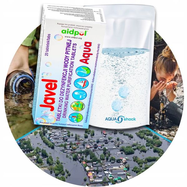 TABLETKI DO UZDATNIANIA WODY JAVEL AQUA 60L tabl zdjęcie 3