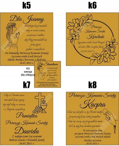 PISMO ŚWIĘTE NA KOMUNIĘ BIBLIA Z GRAWEREM PAMIĄTKA PIERWSZEJ KOMUNII CHRZTU na Arena.pl