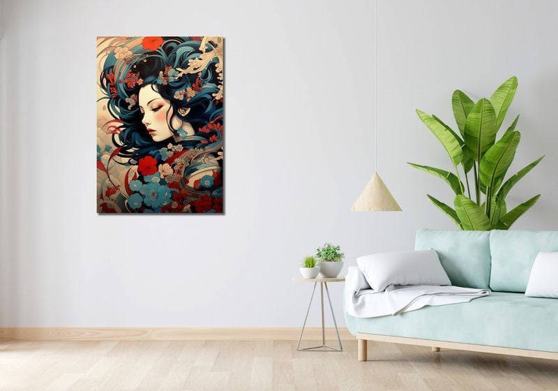 Obraz 70x100cm Szeptucha w Ogrodzie zdjęcie 2