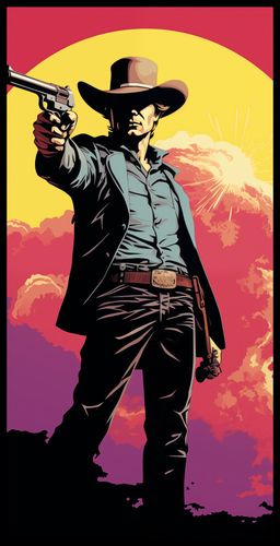 Plakat 50x100cm Strzelec z Epoki na Arena.pl