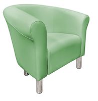 Fotel Milo D7 seledynowy nogi chrom