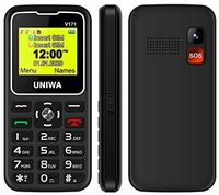Telefon dla Seniora Uniwa Dual SIM, Radio FM, Lampka, Przycisk SOS