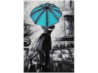 100 70CM OBRAZ PŁÓTNO ZAKOCHANI TURKUS PŁÓTNO RAMA