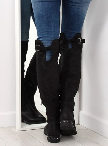 Oficerki damskie czarne 228-PG BLACK - 37 na Arena.pl