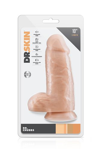 dildo realistyczne blush dr chubbs waniliowe 25 cm pvc na Arena.pl