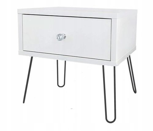 SZAFKA NOCNA SZUFLADA KOMODA GLAMOUR CRAFT ZŁOTY na Arena.pl