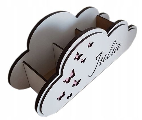 PRZYBORNIK Organizer na kredki CHMURKA z Imieniem na Arena.pl