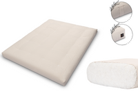 Materac 160x200 Bawełniany - Pascall Futon Medium Natural - Ecru