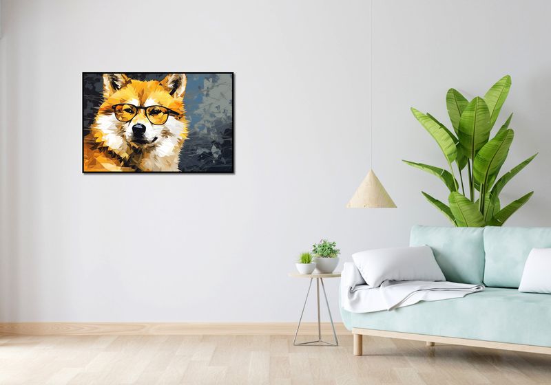 Plakat 91,5x61cm Intelektualny Psiak zdjęcie 4